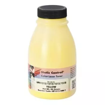 Тонер Static Control HP1515-40B-Y