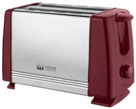 Тостер Home Element HE-TS500 бордовый гранат