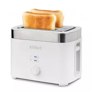 Тостер Kitfort KT-4025 белый/стальной