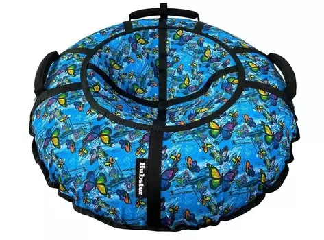 Тюбинг Hubster Люкс Pro S Махаон голубой 120см