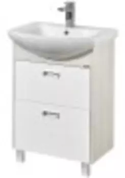 Тумба Акватон Бекка 60 1A1966K1BAC20 с раковиной (1A196601BAC20+1WH110246) (2 коробки)