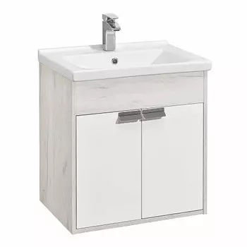 Тумба Акватон Флай 60 Белый/Дуб КРАФТ (1A237301FAX10)