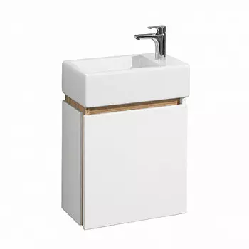 Тумба Акватон Эклипс М 1A1728K1EK49L с раковиной (1A172801EK49L+1WH301972) (2 коробки)