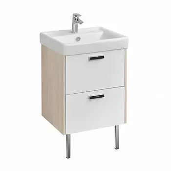 Тумба Акватон Йорк 55 белый/ясень фабрик (1A170501YOAV0)