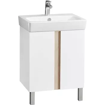 Тумба Акватон Кантри 60 Белый/Дуб Верона (1A257401AHB20)