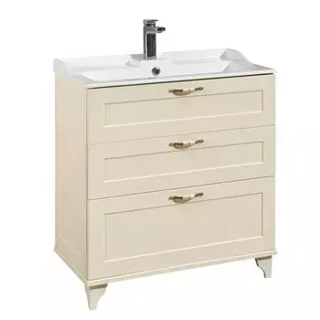 Тумба Акватон Леон 80 Н 1A1878K0LBPR0 с раковиной (1A187801LBPR0+1A708031FB010) (2 коробки)