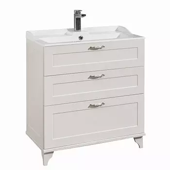 Тумба Акватон Леон 80 Н 1A1878K0LBPS0 с раковиной (1A187801LBPS0+1A708031FB010) (2 коробки)