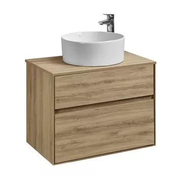 Тумба Акватон Либерти 75/2 Дуб Эльвезия (1A279501LYC70)