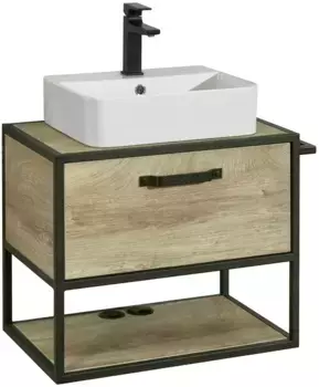 Тумба Акватон Лофт Фабрик 65 Дуб Эндгрейн (1A242301LTDU0)