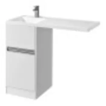 Тумба Акватон Лондри 40 1A2360K1LH010 с раковиной (1A236001LH010+1A72833KLH01L) (2 коробки)