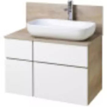 Тумба Акватон Мишель 80 1A2445K0MIX40 с раковиной и столешницей (1A244501MIX40+1AX169WBXX000+1A253003MIX40) (3 коробки)