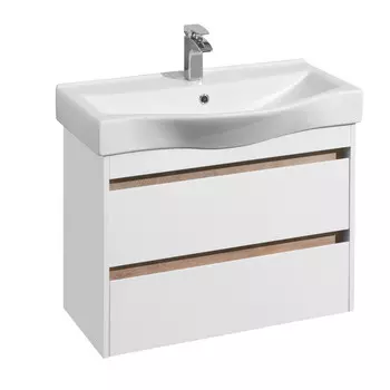 Тумба Акватон НОРТОН 76 белый глянец (1A248901NT010)