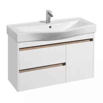 Тумба Акватон НОРТОН 96,6 белый глянец (1A249001NT010)