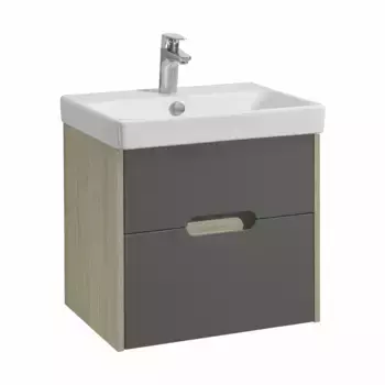 Тумба Акватон Оливия 55 Грей/Дуб Ойстер (1A254201OLUG0)