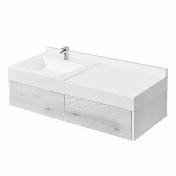Тумба Акватон Сакура 100 1A2349K1SKW80 с раковиной (1A234901SKW80+1A71973KSK010) (2 коробки)