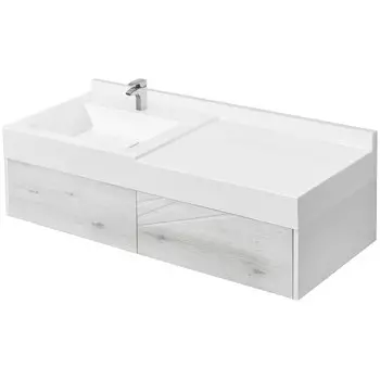Тумба Акватон Сакура 120 1A2197K1SKW80 с раковиной (1A219701SKW80+1A71893KSK010) (2 коробки)