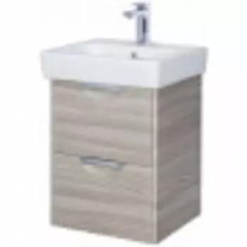 Тумба Акватон Сильва 50 1A2117K1SIW60 с раковиной (1A211701SIW60+1WH302184) (2 коробки)