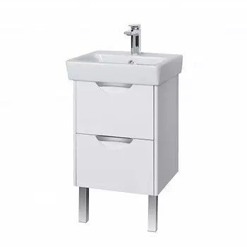 Тумба Акватон Сильва 60 1A2118K1SIW70 с раковиной (1A211801SIW70+1WH302186) (2 коробки)
