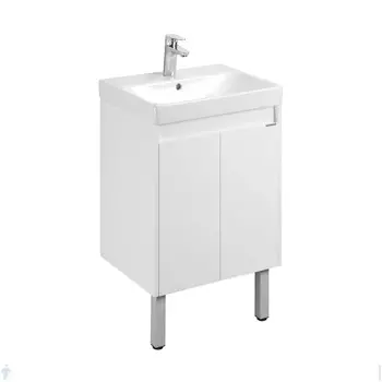 Тумба Акватон Сканди Doors 55 Белый глянец/Белый матовый (1A278801SD010)