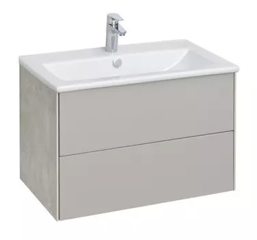 Тумба Акватон Сохо 75 1A2581K1AJ9A0 с раковиной (1A258101AJ9A0+1WH501619) (2 коробки)