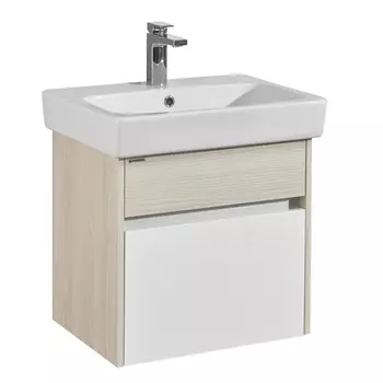 Тумба Акватон ВЕРДИ 60 белый/ясень (1A206701VDAV0)