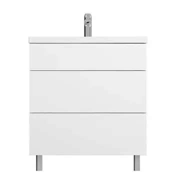 Тумба Am.Pm GEM 75см напольная (с раковиной) белый M90-FSX0752-WC0752WG