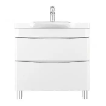 Тумба Am.Pm Like 80см напольная (с раковиной) белый M80-FSX0802-WC0802