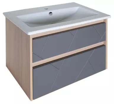 Тумба ASB-Mebel подвесная Диана 75 Gray (д/раковины Элина 75) (12026)