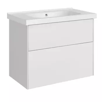 Тумба ASB-Woodline Гранада 80 Белый подвесная (под раковину Odensvik 80) (11122)