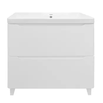 Тумба Azario LOTOS 80/2 Н напольная с раковиной Monte 80 (CS00081987) (2 коробки)