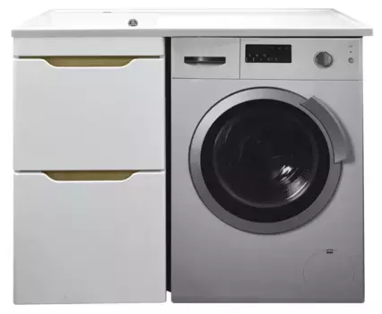 Тумба Azario Magenta 110 левая белая под СМ (46) с раковиной (CS00078394)
