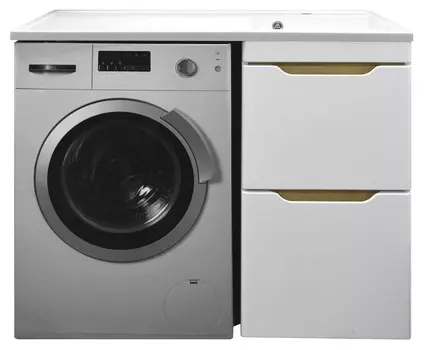 Тумба Azario Magenta 110 правая белая под СМ (46) с раковиной (CS00079140)