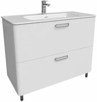 Тумба Iddis Brick 100см белая с раковиной (BRI10WFi95K)