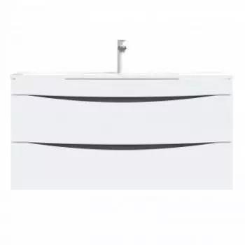 Тумба Iddis Cloud 100 подвесная, белая, с раковиной (CLO10W1i95K)