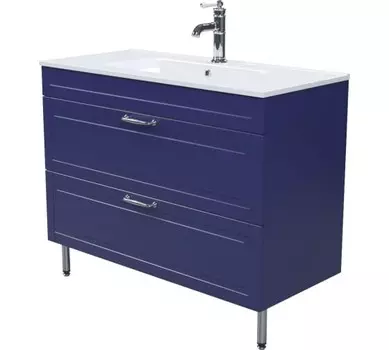 Тумба Iddis Oxford 100см, синий, напольная, с умывальником (OXF10N1i95K)