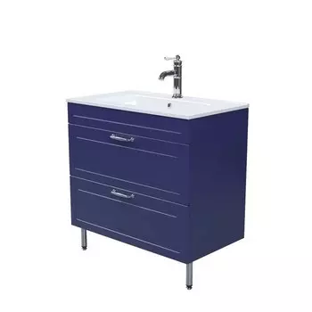 Тумба Iddis Oxford 80см, синий, напольная, с умывальником (OXF80N0i95K)