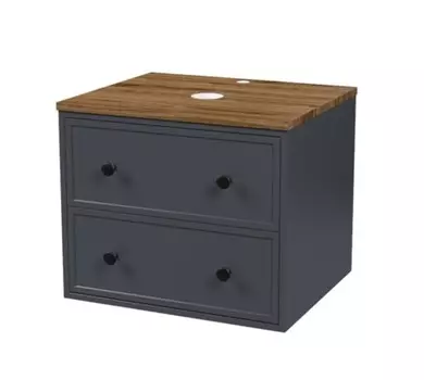 Тумба Iddis TOR60DMi95K макадамия орех/темно-серый