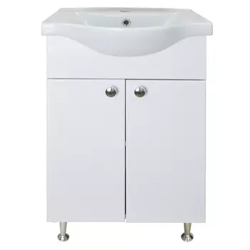 Тумба Loranto Моника New 60 с раковиной Basic 60 (CS00071366) (2 коробки)