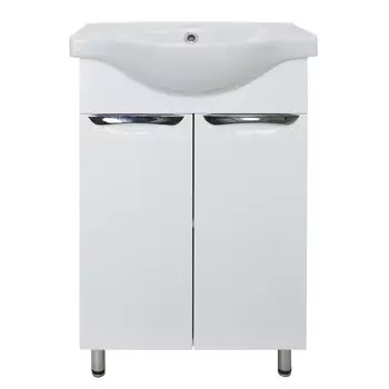 Тумба Loranto Стиль-50 с раковиной Basic 50 (CS00070391) (2 коробки)