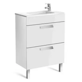 Тумба Roca Debba 600мм для раковины 2 ящика, белый (ZRU9302708)