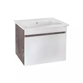 Тумба Runo Модена 65 железный камень (под умывальник Оскар 65) (00-00001424)