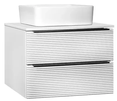 Тумба Runo Орлеан 70 белый матовый белый глянец (00-00002023)