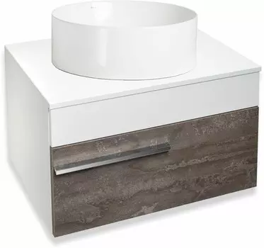 Тумба Runo Вудлайн 65 подвесная железный камень (00-00001341)