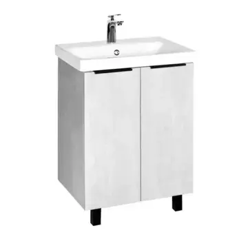 Тумба Viant БЕРЛИН 60 напольная, 2 дв., цемент (VBER60MDC-T2ST)