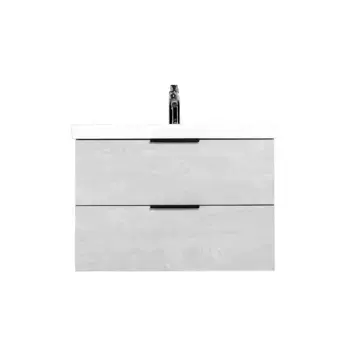 Тумба Viant БЕРЛИН 80 подвесная, 2 ящ., цемент (VBER80MDC-T2YP)