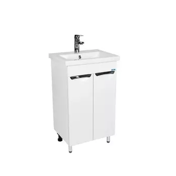 Тумба Viant ЛИМА 50 2дв., белая (под раковину COMO 50) (VLIM50CO-T2ST)