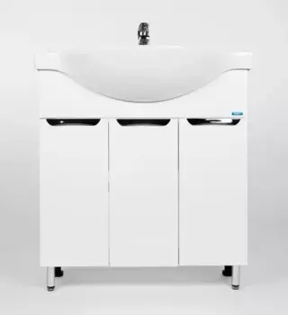 Тумба Viant ЛИМА 80 напольная, 3дв., белая (VLIM80ER-T3ST)