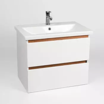 Тумба Viant МАЛЬТА 60 2ящ., белая (под раковину COMO 60) (VMAL60COBEL-T2YP)