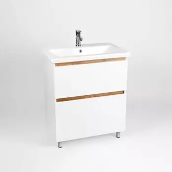 Тумба Viant МАЛЬТА 60 2ящ., белая (под раковину COMO 60) (VMAL60COBEL-T2Y)