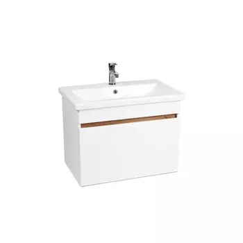 Тумба Viant МАЛЬТА 70 1ящ., дуб вотан/белый (под раковину COMO 70) (VMAL70CO-T1YP)
